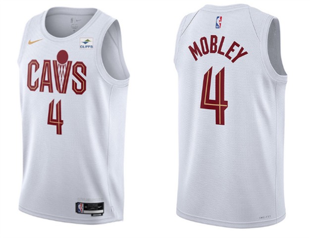 Men's Cleveland Cavaliers #4 Evan Mobley White Stitched Jersey